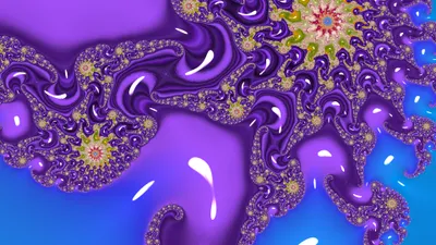 Bold Fractal Wallpaper Abstract Wallpaper 4K 3840x2160 Fractal, Art, For, Your, Desktop, Purple, And, Lime, Candy, Corals, Orange, Ultrawide, 4k