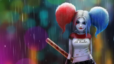 Vibrant Twintails Wallpaper Abstract Wallpaper 4K 2560x1440 Twintails, Dc, Comics, Comic, Harley, Quinn, Hd, Desktop, Gray, Ultrawide, QHD