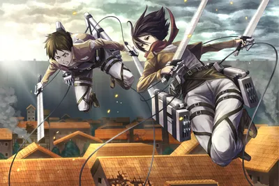 Dark Mikasa Wallpaper Nature Wallpaper 4K 1366x913 Mikasa, Ackerman, And, Eren, Yeager, Soar, Through, A, Dramatic, Sky, Desktop, Anime, White, Gray, Landscape