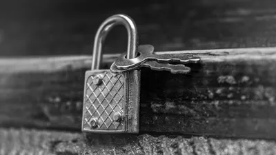 Calm Black Wallpaper Black/Dark Wallpaper 4K 1920x1080 Black, And, White, Hd, Desktop, Wallpaper, Featuring, A, Close-up, Man-made, Metal, Padlock, Gray, Ultrawide, Full HD