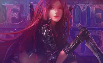 Katarina League Legends She Has Black/Dark Wallpaper 4K 1920x1173 Hd, Desktop, Wallpaper, Of, Katarina, From, League, Legends), She, Has, Long, Red, Brown, Ultrawide, Full HD