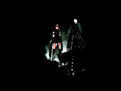 Dark Anime Wallpaper Abstract Wallpaper 4K 1600x1200 Anime, 1600x1200, Black, White, Landscape