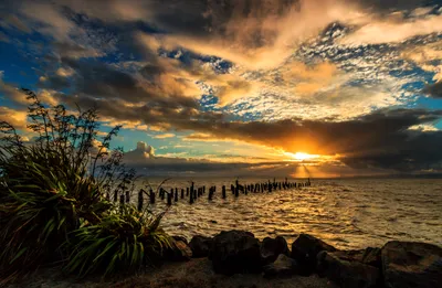 Beach Sunset Nature Nature Wallpaper 4K 2450x1600 Beach, Sunset, Brown, Ultrawide, Full HD