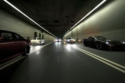 Crisp Dynamic Wallpaper Cars Wallpaper 4K 2400x1600 A, Dynamic, Scene, Of, Multiple, Cars, Speeding, Through, Well-lit, Tunnel, Showcasing, Thrill, White, Gray, Landscape, Full HD