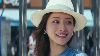 Celebrity Satomi Ishihara Abstract Wallpaper 4K 1920x1080 Hd, Desktop, Wallpaper, Featuring, Celebrity, Satomi, Ishihara, Smiling, Wearing, White, Hat, Blurred, Gray, Ultrawide, Full HD