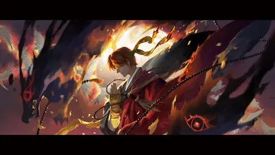 Vibrant Anime Wallpaper Black/Dark Wallpaper 4K 1920x1080 Anime-style, Hd, Desktop, Wallpaper, From, Pixiv, Fantasia, T, Featuring, Dynamic, Character, Engulfed, White, Ultrawide, Full HD