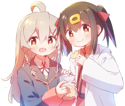 Crisp Two Wallpaper Abstract Wallpaper 4K 3372x2866 Two, Anime, Sisters, Mihari, Oyama, And, Mahiro, Onimai, 039, Now, Your, Sister, White, Square, QHD