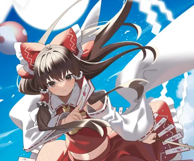 Vivid Anime Wallpaper Nature Wallpaper 4K 2982x2485 Hd, Anime, Desktop, Wallpaper, Featuring, Reimu, Hakurei, From, Touhou, Depicted, Flowing, Hair, White, Gray, Square, QHD