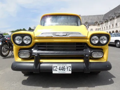 Serene Chevrolet Wallpaper Abstract Wallpaper 4K 4608x3456 1959, Chevrolet, Apache, White, Landscape, 4k