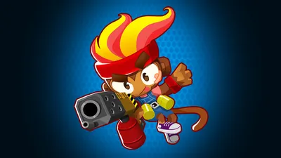 Colorful Character Bloons Sporting Vibrant Abstract Wallpaper 4K 1920x1080 Colorful, Hd, Wallpaper, Featuring, A, Character, From, Bloons, Sporting, Vibrant, Hairstyle, Wielding, Brown, Red, Ultrawide, Full HD
