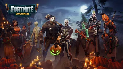 Fortnite Characters Dressed Games Wallpaper 4K 1920x1080 Hd, Desktop, Wallpaper:, Of, Fortnite, Characters, Dressed, In, Halloween, Costumes, Spooky, Backdrop, Brown, Gray, Ultrawide, Full HD