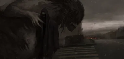 Dark Shadowy Creature Black/Dark Wallpaper 4K 2560x1221 Hd, Pc, Desktop, Wallpaper, Featuring, A, Dark, Shadowy, Creature, Emerging, Ominously, Gloomy, Gray, Ultrawide, QHD
