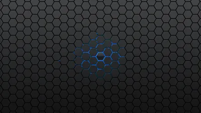 Bright Abstract Wallpaper Abstract Wallpaper 4K 1920x1080 Abstract, Hexagon, Pattern, With, A, Subtle, Blue, Highlight, Center, Dark, Designed, Desktop, Ultrawide, Full HD