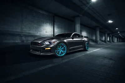 Dreamy Sleek Wallpaper Cars Wallpaper 4K 2048x1365 A, Sleek, Silver, Ford, Mustang, Parked, In, Dimly, Lit, Garage, Featuring, Striking, Gray, White, Ultrawide, Full HD
