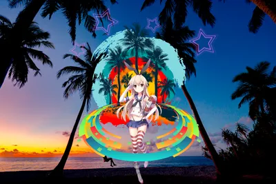 Dreamy Anime Wallpaper Abstract Wallpaper 4K 3000x2000 Anime, 3000x2000, Black, Blue, Landscape, QHD