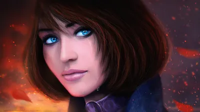 Moody Brunette Wallpaper Games Wallpaper 4K 1920x1080 Hd, Desktop, Wallpaper, Featuring, A, Brunette, With, Blue, Eyes, Fantasy, Video, Game, White, Ultrawide, Full HD