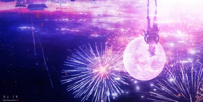 Yoimiya Genshin Impact Abstract Wallpaper 4K 4800x2427 Hd, Desktop, Wallpaper, Featuring, Yoimiya, From, (genshin, Impact), Vibrant, Fireworks, Against, Night, White, Ultrawide, 4k