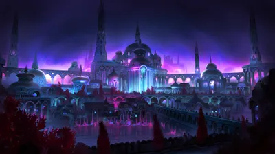 Golden Neon Wallpaper Fantasy Wallpaper 4K 3840x2159 Neon-lit, Fantasy, City, Of, Glowing, Domes, Spires, And, Reflective, Canals, Night, Quad, Brown, Ultrawide, 4K