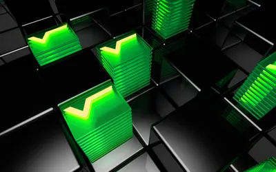 Cgi Artistic Abstract Green Wallpaper 4K, Black/Dark category