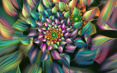 Abstract Artistic Vibrant Abstract Wallpaper 4K 1920x1200 Abstract, Artistic, Hd, Desktop, Wallpaper, Featuring, A, Vibrant, Swirling, Floral, Pattern, Layered, Gray, Brown, Ultrawide, Full HD