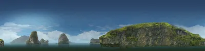 Serene Sunlit Wallpaper Nature Wallpaper 4K 4096x1024 Hd, Desktop, Wallpaper, Featuring, A, Sunlit, Coastal, Scene, Thailand, Video, Game, Tomb, Brown, Blue, Ultrawide, 4k