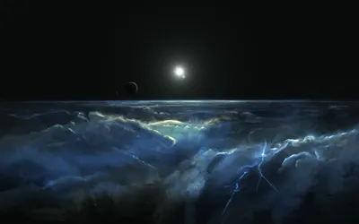 Dramatic Sci Planetscape Vivid Wallpaper 4K, Nature category