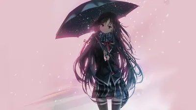 Epic Yukino Wallpaper Black/Dark Wallpaper 4K 1920x1080 Yukino, Yukinoshita, From, My, Teen, Romantic, Comedy, Snafu, Stands, Holding, Black, Umbrella, White, Ultrawide, Full HD