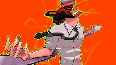 Denji Chainsaw Man Anime Abstract Wallpaper 4K 1920x1080 Denji, Chainsaw, Man, Anime, Hd, Desktop, Red, Ultrawide, Full HD
