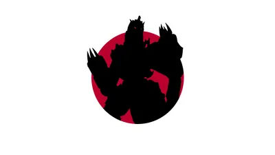 Vivid Silhouette Wallpaper Abstract Wallpaper 4K 1920x1080 Hd, Desktop, Wallpaper, Featuring, The, Silhouette, Of, Godzilla, Against, Red, Circle, Giving, White, Black, Ultrawide, Full HD