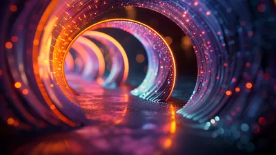 Portal Techno Art Midjourney Technology Wallpaper 4K 5120x2869 Portal, Techno, Ai, Art, Midjourney, Hd, Desktop, Wallpaper, Gray, Red, Orange, Ultrawide, 4K