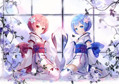 Anime Rem Ram Zero Starting Space Wallpaper 4K 1920x1357 Anime, Hd, Wallpaper, Featuring, Rem, And, Ram, From, Zero, Starting, Life, Another, White, Landscape, Full HD
