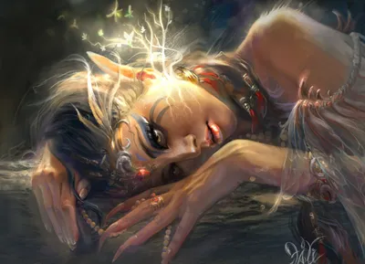 Sleek Captivating Wallpaper Fantasy Wallpaper 4K 1920x1386 A, Captivating, Fantasy-themed, Hd, Wallpaper, Featuring, An, Elf, Delicate, Features, Adorned, Shimmering, White, Brown, Gray, Landscape, Full HD