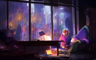 Dreamy Anime Wallpaper Abstract Wallpaper 4K 1440x900 Anime, 1440x900, Black, Brown, Ultrawide
