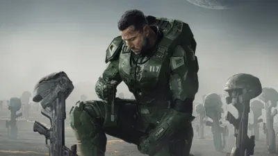 Master Chief Halo Show Posed Space Wallpaper 4K 3840x2160 Hd, Wallpaper, Featuring, Master, Chief, From, The, Halo, Show, Posed, Contemplatively, Helmet, White, Gray, Ultrawide, 4k