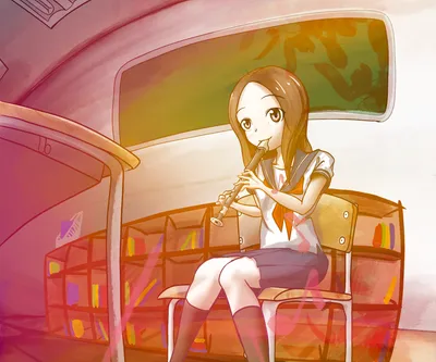 Takagi Karakai Jouzu Abstract Wallpaper 4K 3072x2560 Takagi, (karakai, Jouzu, No, Takagi-san), Anime, Teasing, Master, Desktop, White, Square, QHD