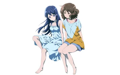 Sound Euphonium Anime Two Girls Abstract Wallpaper 4K 6171x3857 Sound!, Euphonium, Anime, Artwork, Two, Girls, In, Summer, Dresses, Sitting, White, Ultrawide, 4k
