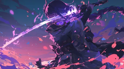 Baal Raiden Shogun Abstract Wallpaper 4K 2912x1632 Hd, Desktop, Wallpaper:, Featuring, Baal, Raiden, Shogun, From, Genshin, Impact, Showcasing, Intense, Gray, White, Brown, Ultrawide, QHD