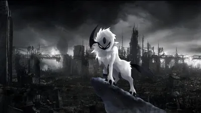 Golden Absol Wallpaper World Wallpaper 4K 1920x1080 Hd, Desktop, Wallpaper:, Of, Absol, A, Dark, Pokémon, Pok, Mon, Anime, Series, Gray, Ultrawide, Full HD
