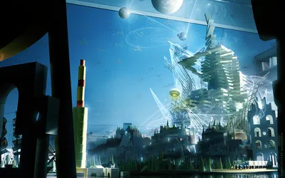 Futuristic Sci Cityscape Wallpaper 4K, World category