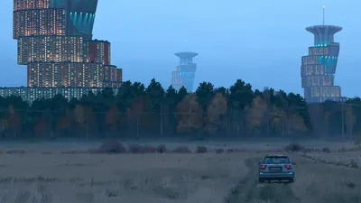 Sleek Vertikalstaderna Wallpaper Abstract Wallpaper 4K 1920x1080 Vertikalstaderna, By, Simon, Stålenhag, Lenhag, Pink, Gray, Ultrawide, Full HD