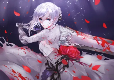 White Haired Character Games Wallpaper 4K 1920x1357 Hd, Pc, Desktop, Wallpaper, Featuring, A, White-haired, Character, Video, Game, Sinoalice, Surrounded, Gray, White, Landscape, Full HD