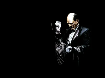 Alfred Pennyworth Comic Abstract Wallpaper 4K 3200x2400 Alfred, Pennyworth, Comic, Batman, Hd, Desktop, Wallpaper, White, Brown, Landscape, QHD