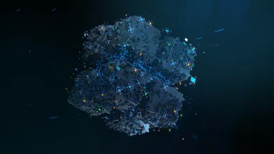Serene Abstract Wallpaper Technology Wallpaper 4K 1920x1080 Abstract, Hd, Desktop, Wallpaper, Featuring, A, Glowing, Cube, Digital, Accents, Inspired, Bitcoin, Black, Ultrawide, Full HD