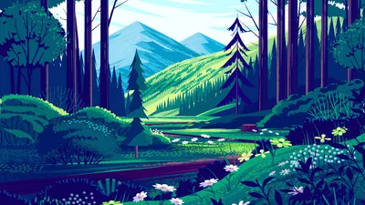 Artistic Depicting Vibrant Forest Tall Nature Wallpaper 4K 2560x1440 Artistic, Hd, Pc, Desktop, Wallpaper, Depicting, A, Vibrant, Forest, Scene, Tall, Trees, White, Ultrawide, QHD