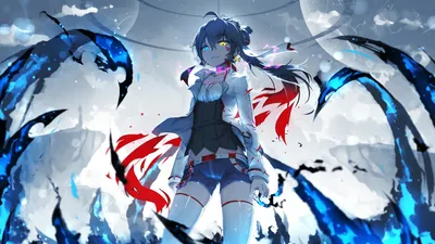 Anime Character Heterochromia Fantasy Wallpaper 4K 3840x2160 Hd, Desktop, Wallpaper, Featuring, An, Anime, Character, With, Heterochromia, Long, Blue, Hair, White, Ultrawide, 4K