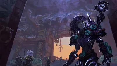 Bold Detailed Wallpaper Black/Dark Wallpaper 4K 1920x1080 A, Detailed, Hd, Wallpaper, Depicting, Characters, From, World, Warcraft, Featuring, Dark, Atmospheric, Gray, Purple, Brown, Ultrawide, Full HD