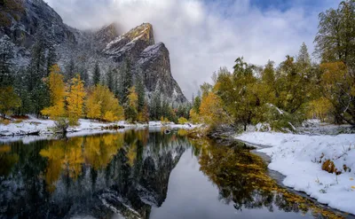 River Mountain Fall Nature Nature Wallpaper 4K 2047x1263 River, Mountain, Fall, Nature, Reflection, Hd, Desktop, Wallpaper, White, Gray, Ultrawide, Full HD