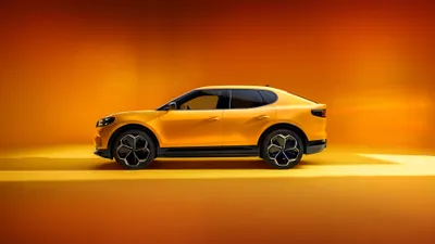 Capri Vibrant Yellow Warm Abstract Wallpaper 4K 3840x2160 A, Striking, Ford, Capri, In, Vibrant, Yellow, Set, Against, Warm, Orange, Backdrop, Red, Ultrawide, 4K