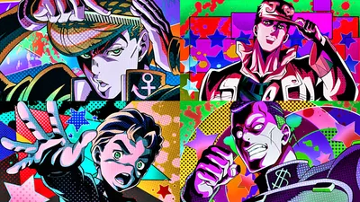 Dreamy Vibrant Wallpaper Abstract Wallpaper 4K 1920x1080 Vibrant, Hd, Pc, Desktop, Wallpaper, Featuring, Josuke, Higashikata, Okuyasu, Nijimura, Koichi, Hirose, Black, White, Ultrawide, Full HD
