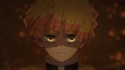 Bright Zenitsu Wallpaper Black/Dark Wallpaper 4K 4168x2342 4k, Ultra, Hd, Pc, Desktop, Wallpaper, Featuring, Zenitsu, Agatsuma, Intense, Golden, Eyes, Brown, Orange, Purple, Ultrawide